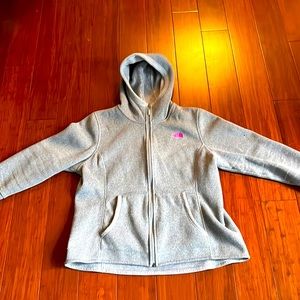 XL grey with pink detail Northface jacket